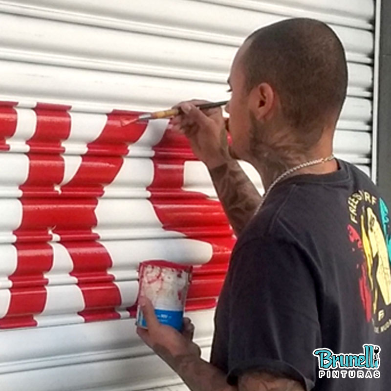 Letreiros em portas de enrolar Shock El�trica