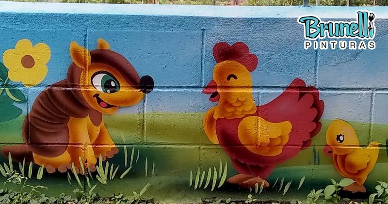 pintura para escola de educao infantil