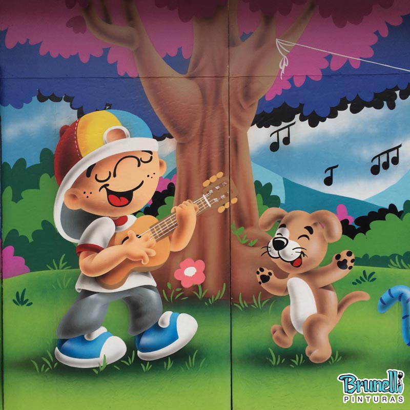 Pintura para escola de educa��o infantil peraltinha 2025