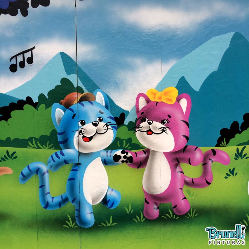 Pintura para escola de educa��o infantil peraltinha 2025