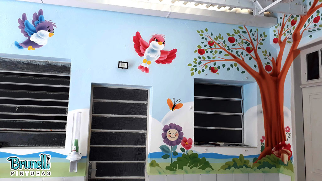 Pinturas decorativas para Escolas Infantis