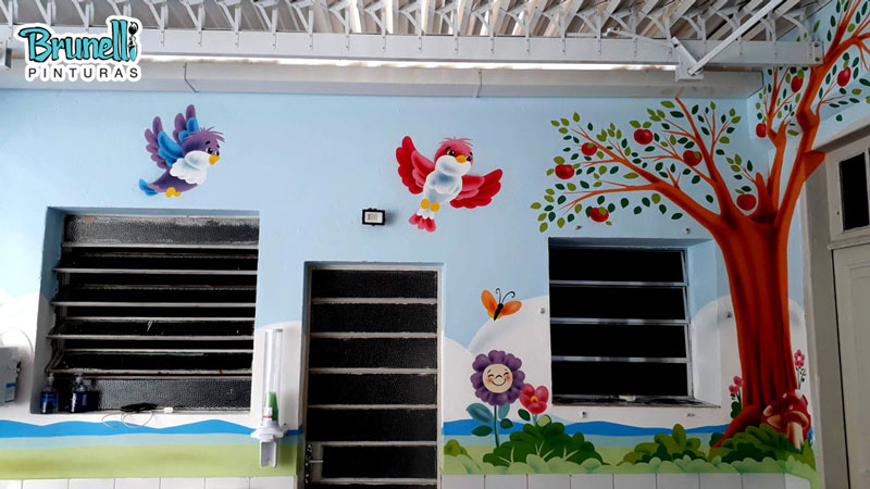 Pinturas decorativas para Escolas Infantis