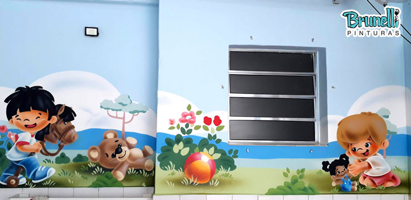 Pinturas decorativas para Escolas Infantis