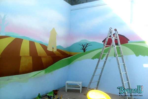 Pinturas Infantis em Paredes